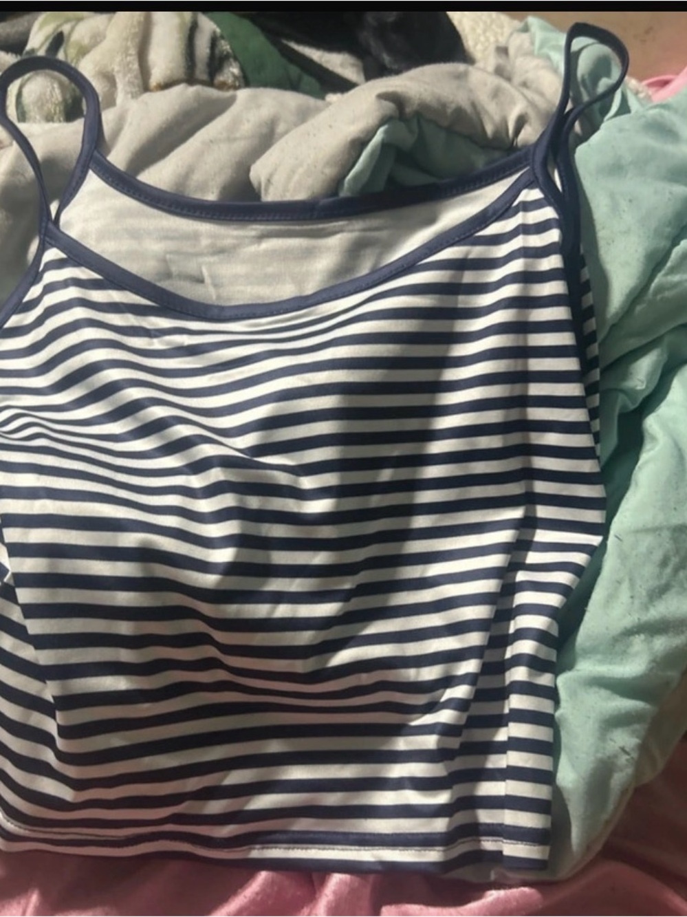 Striped Navy and White Kids One-Piece Bodysuit